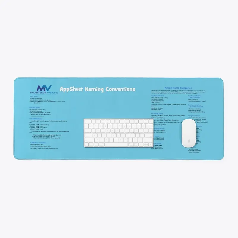 MultiTech's Naming Conventions Desk Pad